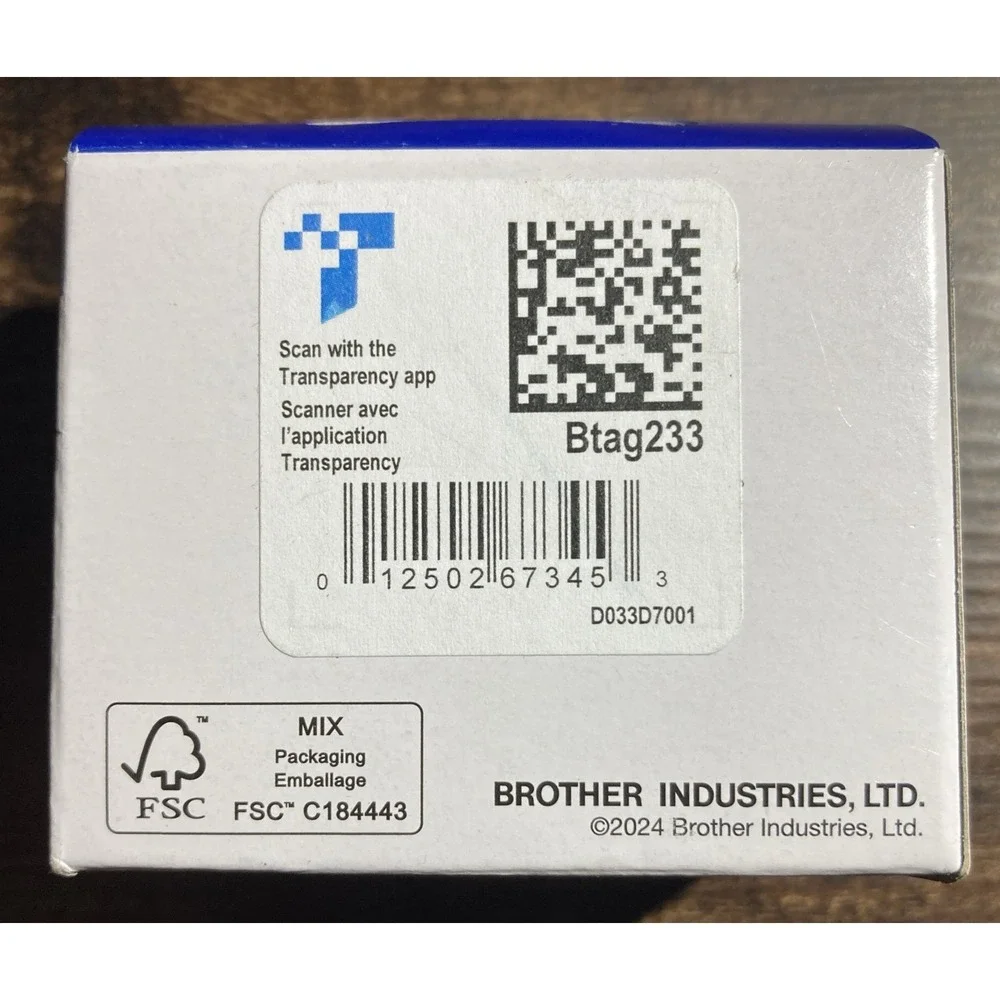 Brother International BTAG233 Btag Label Tape 0.47